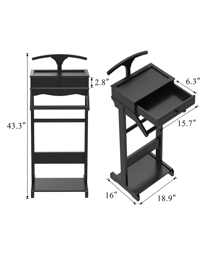 Streamdale Clothing Rack with Shelves - Heavy Duty Garment Stand