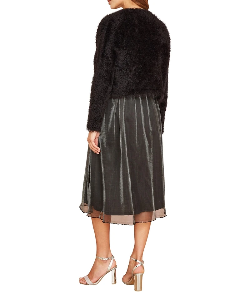 Yumi Women's Soft Eyelash Knit Bolero