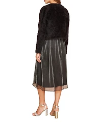 Yumi Women's Soft Eyelash Knit Bolero