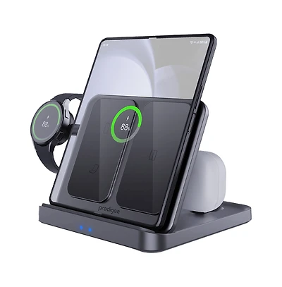 prodigee Trio Fold Station 3 in 1 Charger for Samsung Devices
