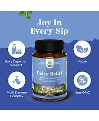 Dairy Relief Capsules, Off white, 90ct