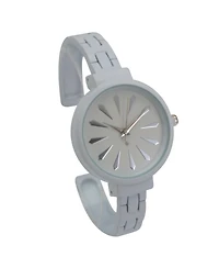 White Petite Artistic Bangle Watch