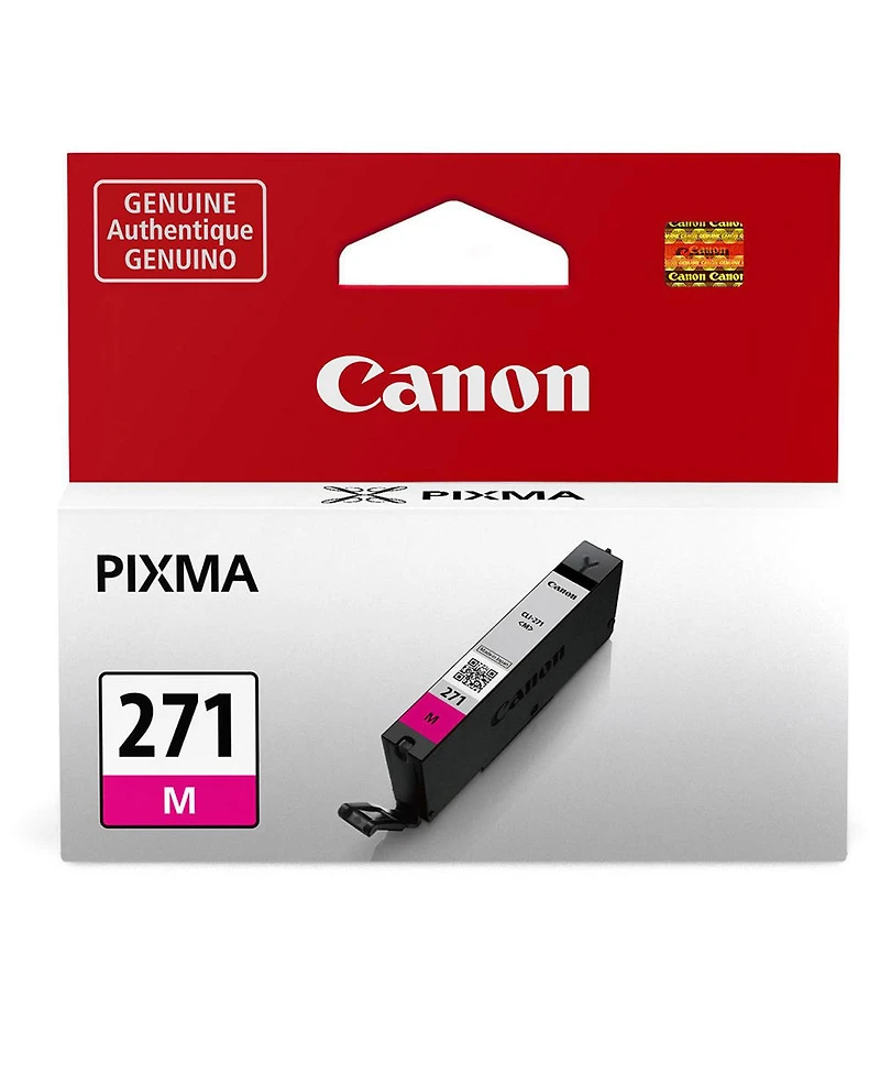 Canon Cli-271 6.5ml Magenta Ink Tank for Select Pixma Printers, 2-Pack
