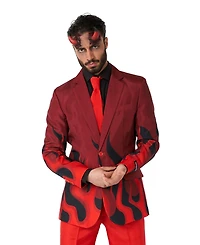 Suitmeister Men's Devil Costume - Slim Fit Suit Red and Black