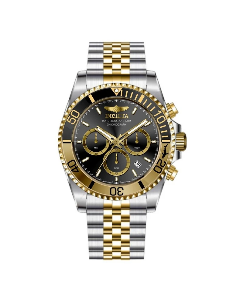 Invicta Men's 49837 Pro Diver Quartz Chronograph Black Dial Watch