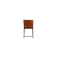 Porter Designs Toluca Leather Dining Chair, Brown (Set of 2)