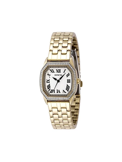 Invicta Women's 49000 Wildflower Quartz 3 Hand Silver Dial Watch