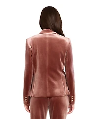 Tahari Asl Women's Velvet Lapel Collar Blazer