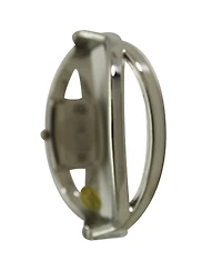 Olivia Pratt Silver Rhinestones And Pearl Tone Bangle Watch