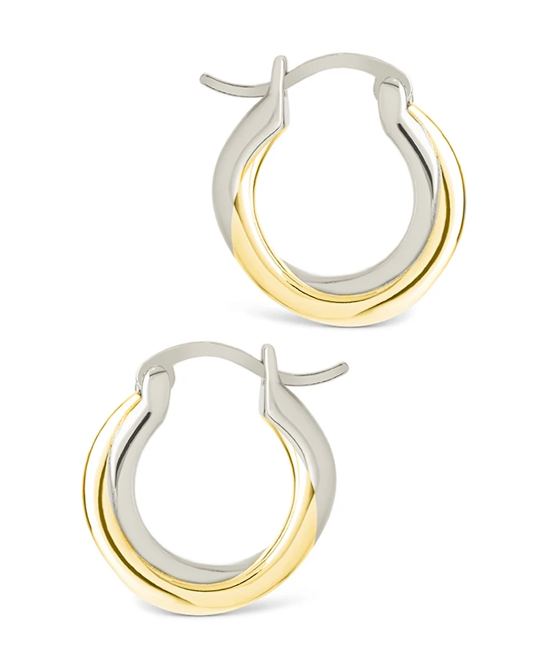 Sterling Forever Sterling Silver Janice Twisted Hoop Earrings