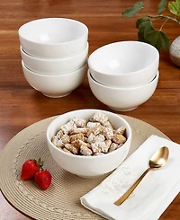 Tabletops Gallery Chic Cereal Bowls, Set of 6, Service For 6