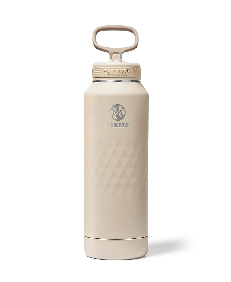 Takeya Sport 40 oz. Triple-Insulated Water Bottle with Straw Lid
