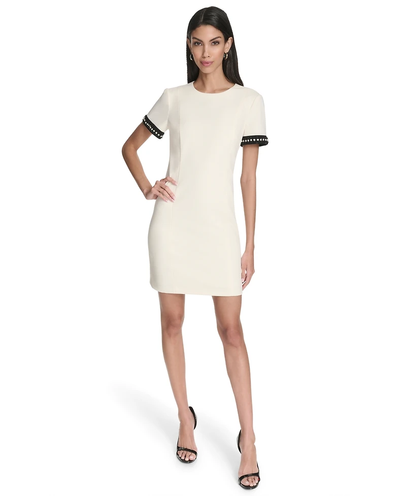 Halston Women's Crewneck Mini Dress