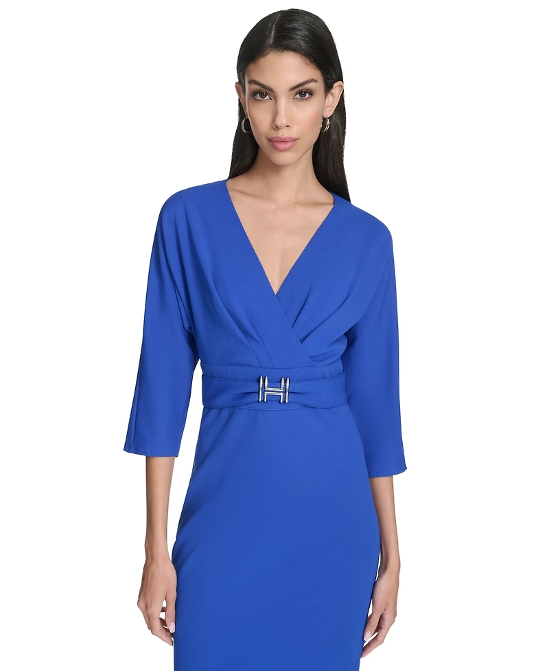 Halston Women's V-Neck Mini Dress