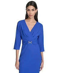 Halston Women's V-Neck Mini Dress