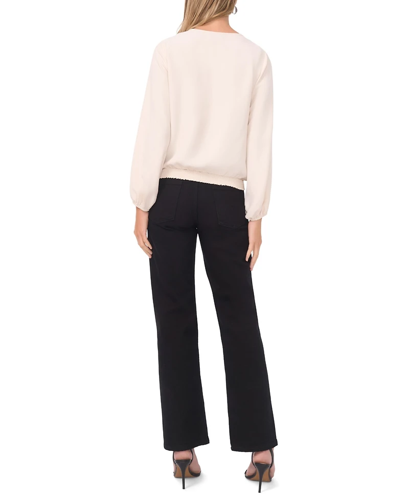 Vince Camuto Women's Long-Sleeve Half Placket Top