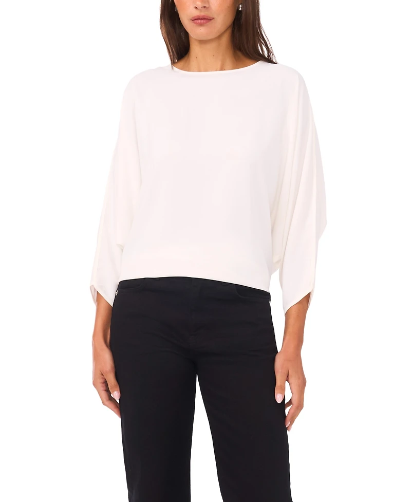 Vince Camuto Women's Dolman 3/4-Sleeves Round Neck Top