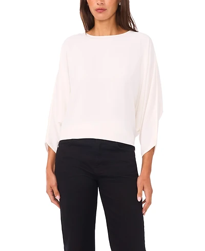 Vince Camuto Women's Dolman 3/4-Sleeves Round Neck Top