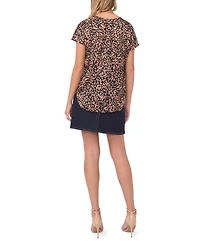 Vince Camuto Women's Dolman Short Sleeves Top