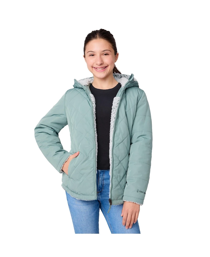 Free Country Girls' Stratus Lite Reversible Jacket