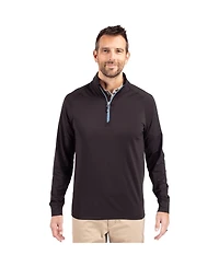 Cutter & Buck Men's Adapt Eco Knit Stretch Recycled Quarter Zip Pullover