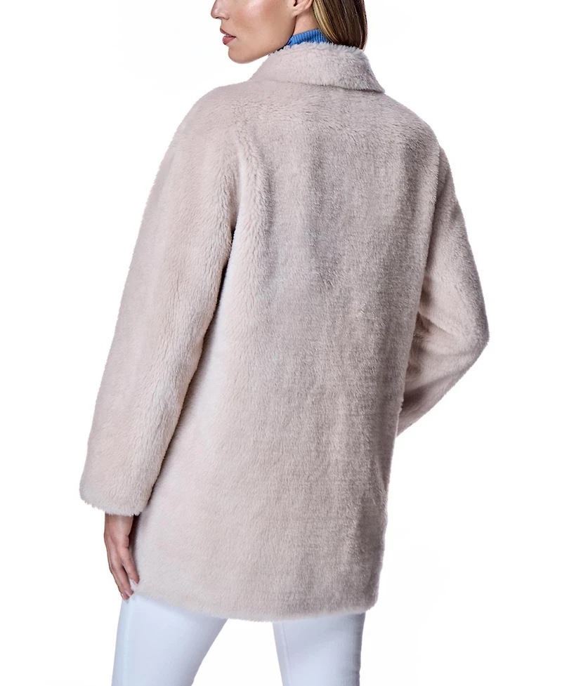 Julia & Stella by Maximilian Women's Lamb's Wool Pea Coat
