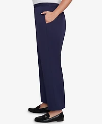 Alfred Dunner Plus Saratoga Springs Side Seam Pocket Short Length Twill Pants