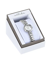 Ettika Metal Moderna Silver Plated Bracelet Watch, 80mm