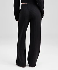 And Now This Petite Quilted Lounge Bottom Straight Leg Pants, Macy's Exclusive