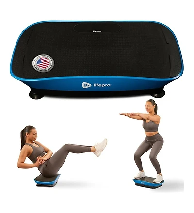 Lifepro Vibration Plate with Auto Start & Bluetooth Speaker – Whole Body Workout Platform for Lymphatic Support & Muscle Toning