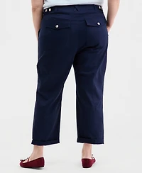 On 34th Trendy Plus Utility Pocket Ankle Pants, Macy's Exclusive