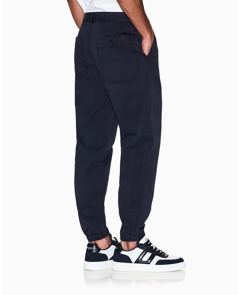 A|X Armani Exchange Men's Stretch Twill Scrunch Pants