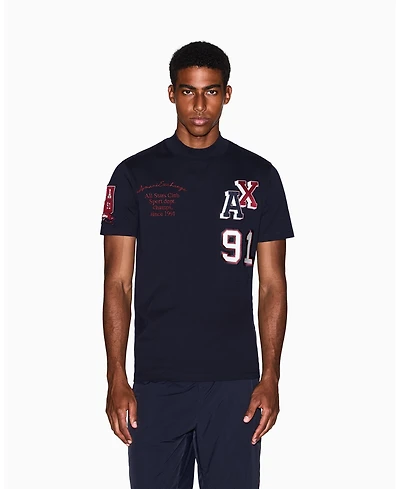 A|X Armani Exchange Men's Multi Badge Logo T-Shirt