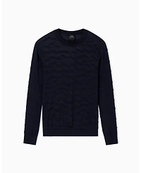 A|X Armani Exchange Men's Cozy Lab Tonal Crewneck Sweater