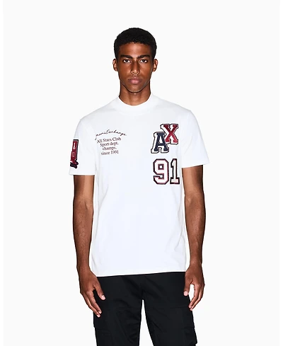 A|X Armani Exchange Men's Multi Badge Logo T-Shirt