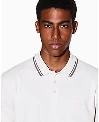 A|X Armani Exchange Men's Cozy Lab Pique with Collar Tipping Polo Shirt
