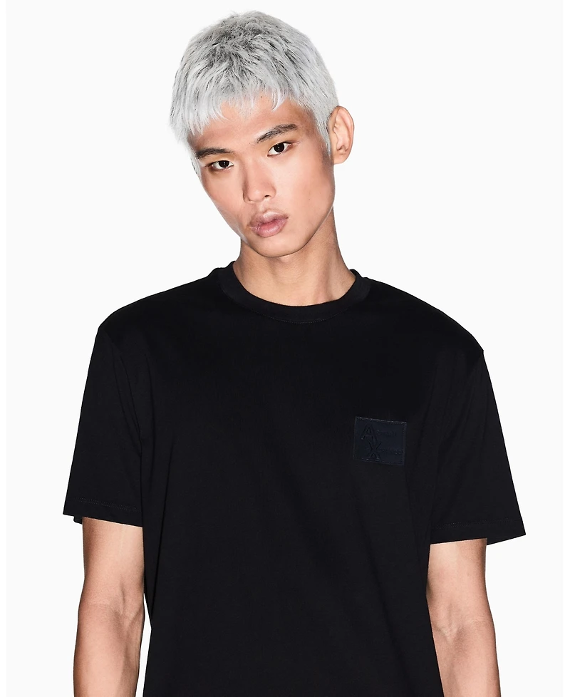 A|X Armani Exchange Men's Grid Box Top Chest T-Shirt