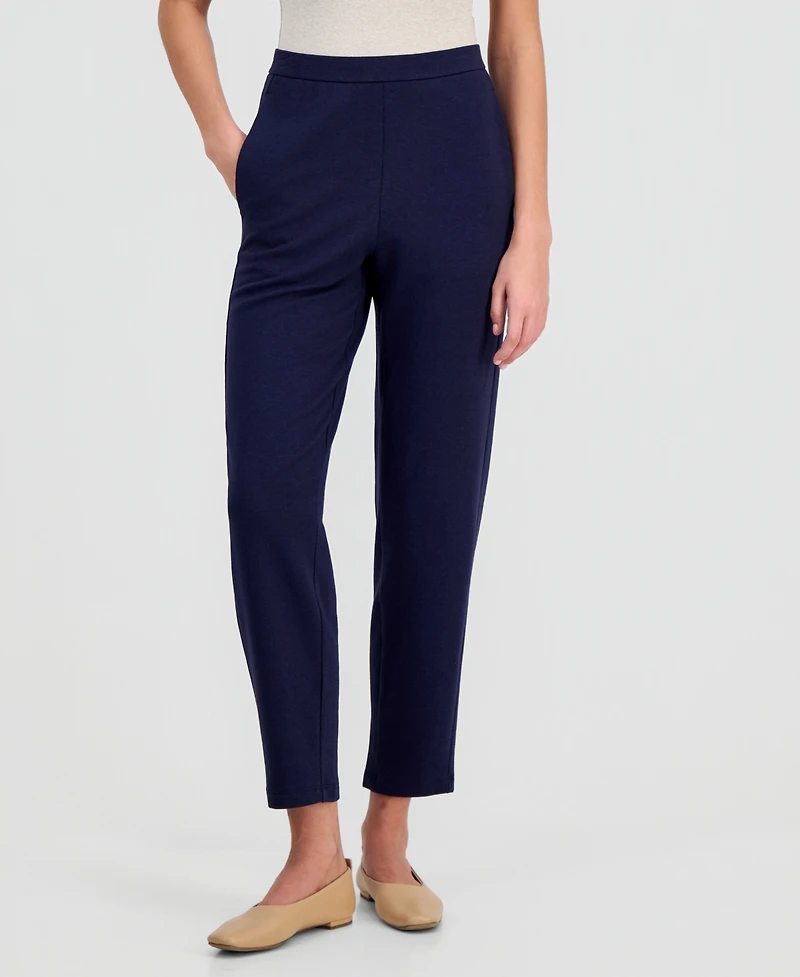 Eileen Fisher Women's Terry Slouch Pull-On Ankle Pants
