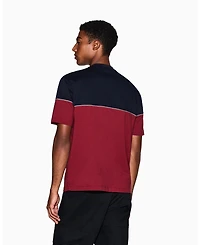 A|X Armani Exchange Men's Color Block Embroidered Center Logo T-Shirt