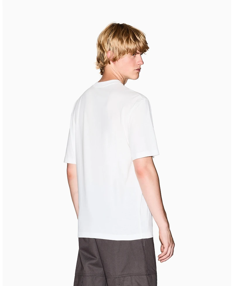 A|X Armani Exchange Men's Grid Box Splatter Graphic T-Shirt