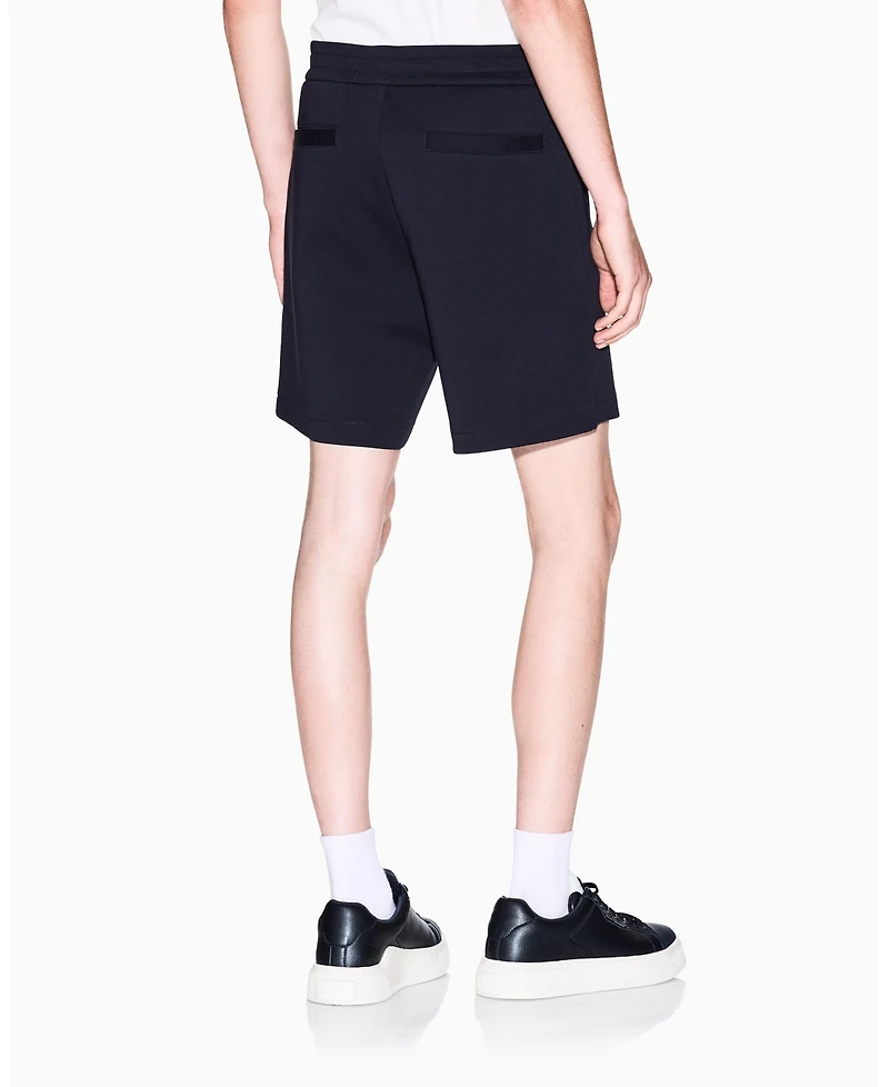 A|X Armani Exchange Men's Drawstring Fleece Graphic Shorts
