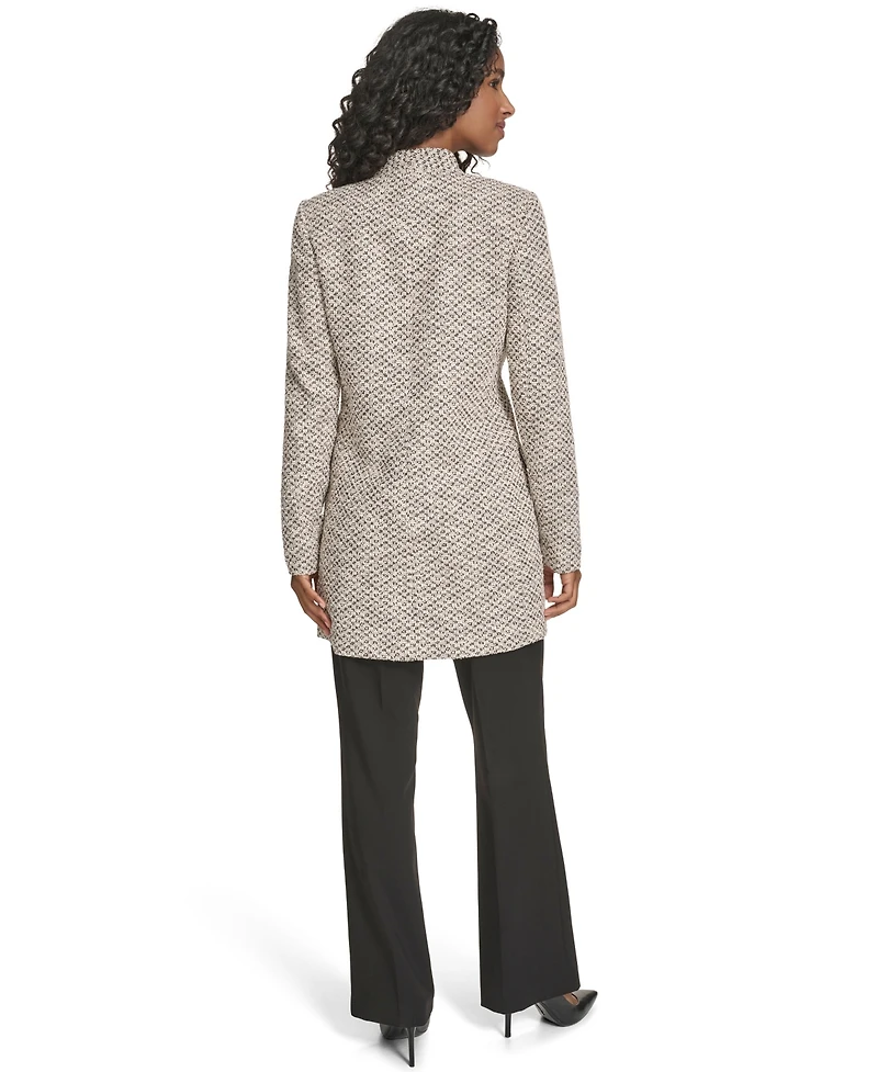 Calvin Klein Women's Novelty Topper Open Front Blazer