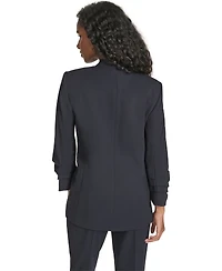 Calvin Klein Women's Scuba Crepe Long Sleeve Jacket