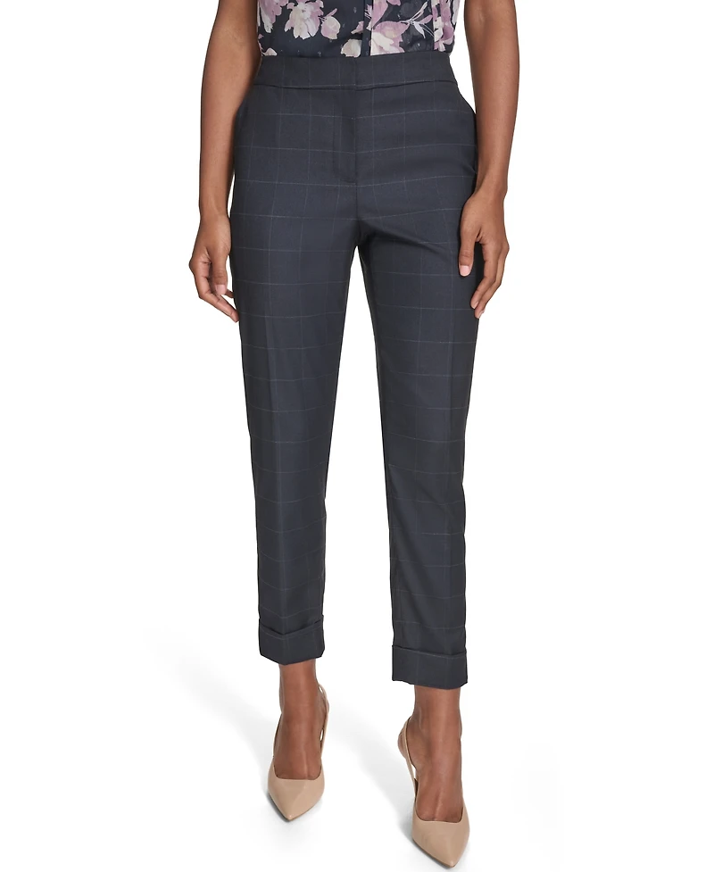 Calvin Klein Women's Rolled Cuff Pants