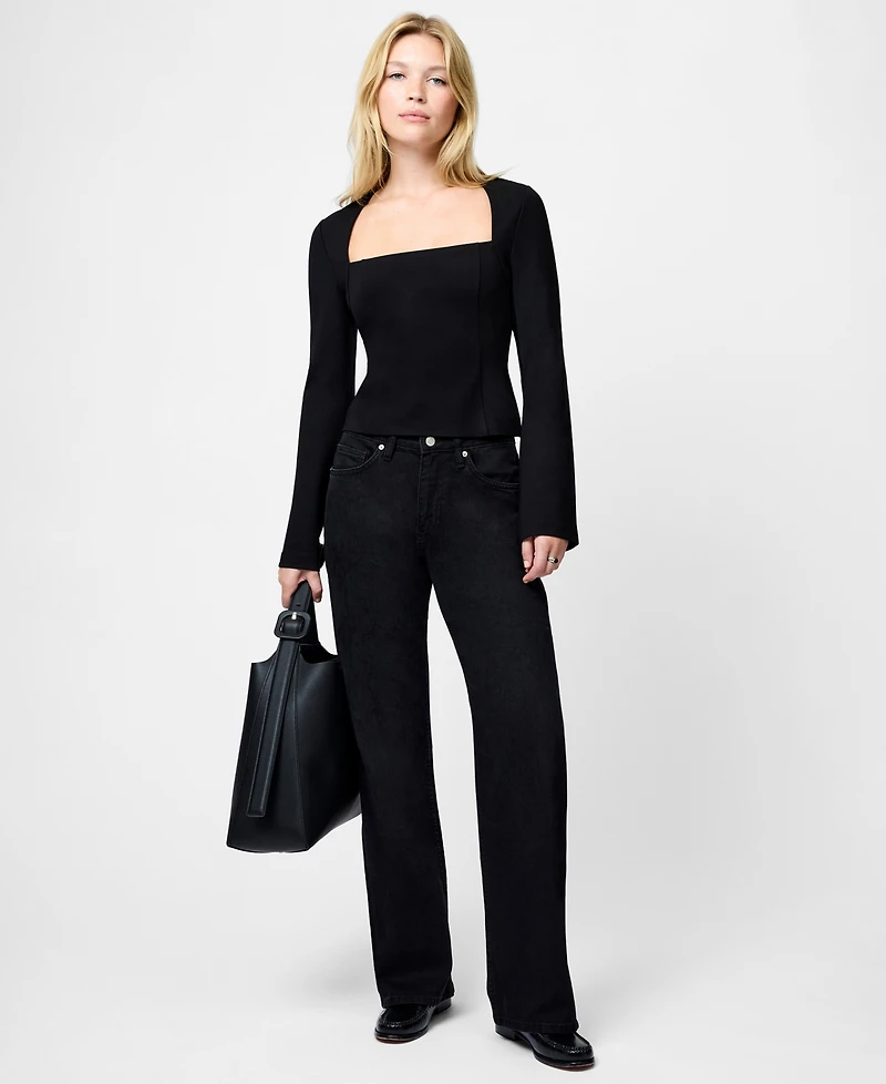 French Connection Women's Cleo Ponte Long-Sleeve Top
