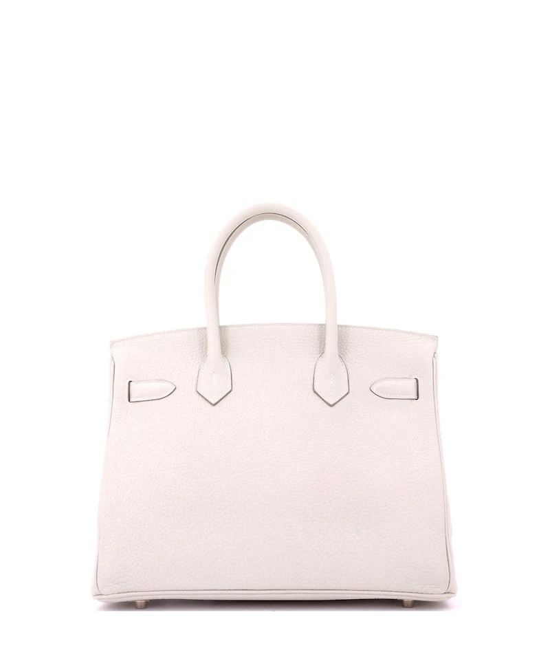 Pre-Owned HERMES Birkin 30 Handbag Light Togo with Rose Gold Hardware