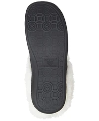 Isotoner Signature Women's Quilted Chevron Velour Slippers