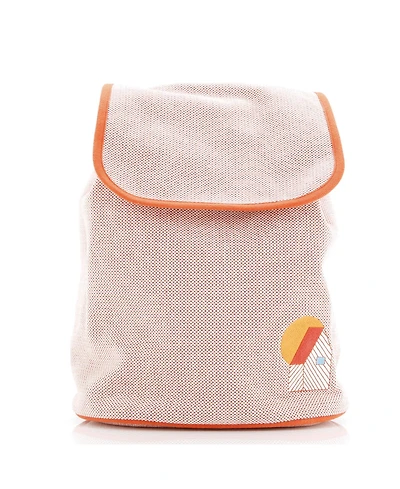 Pre-Owned Hermes Les Cabanes Backpack Embroidered Toile