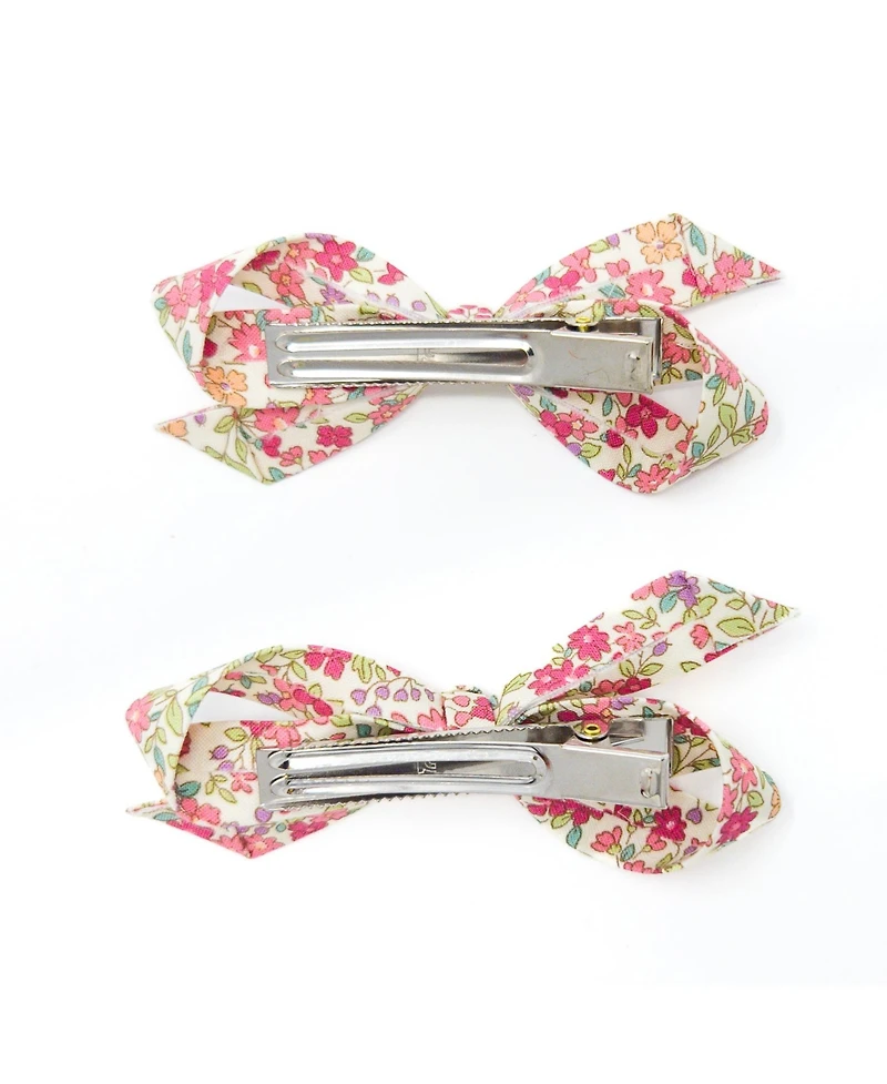 Puttisu Girls 2pc Bow Clip Set