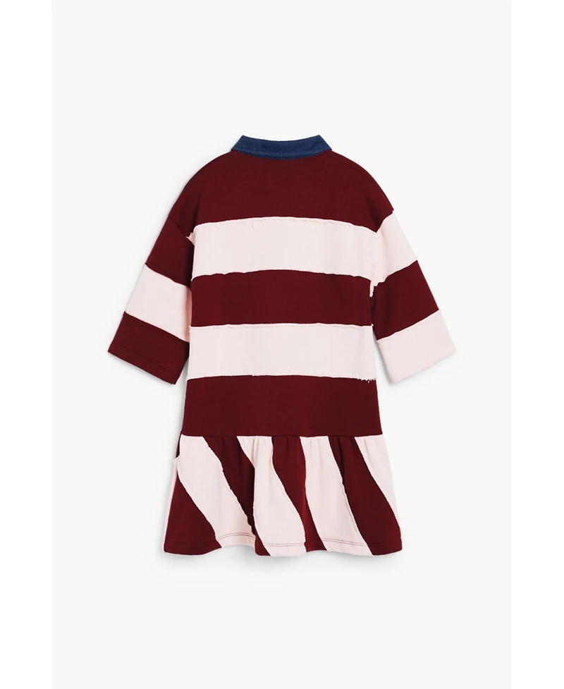 Desigual Girls Girls's Striped Polo Dress